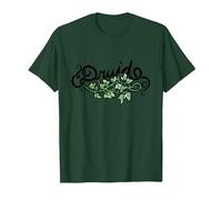 Druid Green Earth Art Druidry Maglietta, Uomo, Verde Foresta, XL