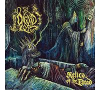 DRUID LORD - RELICS OF THE DEAD (12" GATEFOLD LP W/ INSERT ON COKEBOTTLE GREEN VINYL W/ BLUE, YELLOW, RED, BLACK & GREEN SPLATTERS)