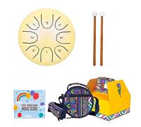Drum 85 Pollici Acciaio Drum 8 Note, For Bambini E Adulti Con Mazze In Gomma, Picking Dito E Borsa Da Viaggio Imbottita, For L'educazione Musicale Di Meditazione (Color : Yellow)