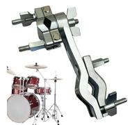 Drum Clamp, Drum Stand Clamps Holder, 6.69x4.33x1.38 inches Stable Adjustable Easy-Mounted Compact, Instrument Accessories for Cowbells, Men, Women and Musician