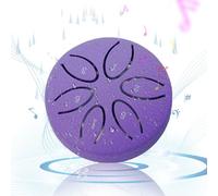 Drum di pioggia 3 pollici a 6 tono in acciaio carbone tamburo etereo etereo la lingua lenitiva mini pioggia per l'esterno quando piove per lo yoga di meditazione dell'istruzione zen, viola