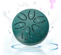Drum di pioggia, scatola musicale, 3 pollici a 6 tono in acciaio carbone tamburo etereo lenitivo tamburo mini tamburo di pioggia per l'esterno quando piove per lo yoga di meditazione dell'istruzione