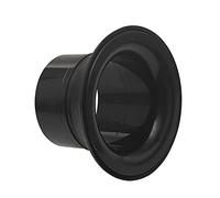 Drum Enhancer ABS Rubber Drum Enhancer con Black Port Hole Protector, Mic Hole Drum, Nero