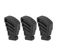 Drum Hardware Rubber Feet 3 - Pack | Secure Grip Replacement Pads for Bass/Snare/Cymbal Stands | Resilient Legs & Bracket Seats | Black Percussion Parts (WC10)