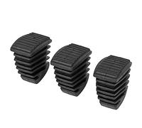 Drum Hardware Rubber Feet 3 - Pack | Secure Grip Replacement Pads for Bass/Snare/Cymbal Stands | Resilient Legs & Bracket Seats | Black Percussion Parts (WC11)