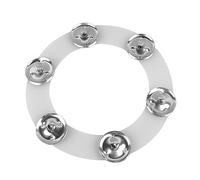Drum Hi Hat Ring Bell Silicone Double Rows 6 Pieces Cymbal Ching Ring Tambourine