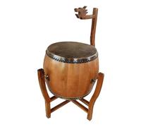 Drum in legno, incluso supporto pieghevole, usato per gli oggetti di scena sacrificali del feng shui, con un suono forte,45CM