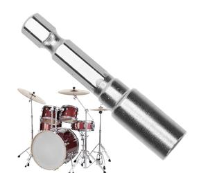 Drum Key Drill Bit - Tuner - tuning portatile in metallo per pianoforte - inglese leggera - accessorio per punta punta del trapano, per un controllo preciso della voce Snare Jazz Travel Home