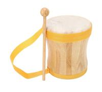 Drum kit a mano professionale in pelle di pecora in pelle top a percussione tamburo con bastone per spettacoli feste musicali (Giallo)