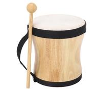 Drum kit a mano professionale in pelle di pecora in pelle top a percussione tamburo con bastone per spettacoli feste musicali (Nero)