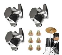 Drum Leg Bracket Set, Stable Drum Holder Bracket, 3x Leg Bracket Kit for Drum, Professional Zinc Alloy Drum Holder, Stable Rust-Proof Drum Accessories for Drums, Music Performance Support
