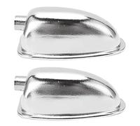 Drum Lug Rullante Set di orecchie in ferro cromato Accessori durevoli per strumenti musicali per manutenzione di rullanti 2 pezzi (WC27B)