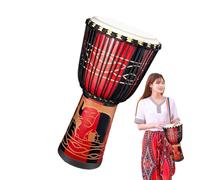 Drum manuale - Tambina bongo in legno sintonizzabile, strumento a percussione per la testa della pelle naturale | Strumenti a percussione per strumenti musicali, accessorio per regalo per bambini per