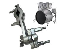 Drum Mounting Bracket Stand, Adjustable Percussion Instrument, Stable Compact Cowbell Mount, 17x11x3.5cm for Musicians, Hardware Accessories Drummers, Men and Women Easy Install
