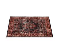 DRUM N BASE Tappeto vintage persiano da palcoscenico, rosso e nero, 130 x 90 cm