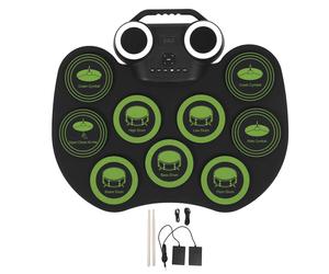 Drum pad, connettività MIDI e lezioni di batteria per giovani batteristi, batteria portatile e performance silenziosa per casa e viaggi, buona