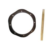 Drum Pad Silent Practice Pad con bacchette per batteria, strumento portatile per allenamento jazz, 26 cm