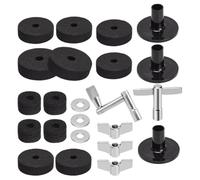 Drum Pads, Non Slip Pads, Non Slip Sturdy Construction Felt Material Music Accessory Sturdy Design Quality Build Secure Fit Multiple Sizes, Drum Stand Replacement for Strumento