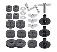 Drum Pads, Non Slip Pads, Non Slip Sturdy Construction Felt Material Music Accessory Sturdy Design Quality Build Secure Fit Multiple Sizes, Drum Stand Replacement for Strumento