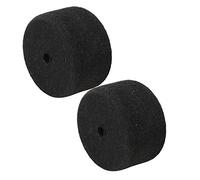 Drum Pedal Beater Heads | 2 - Pack Soft Felt Replacement Heads for Bass Drum | Round Black Felt Washers for Clear Low - End Sound | Quick Installation