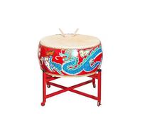 Drum Rosso Cinese Con Pattern Dragon E Phoenix, Inclusi Bastoncini E Supporto, Adatto Per Spettacoli Di Festival,40CM