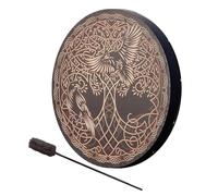 Drum shaman spirituale - tamburo curativo, tamburo cerimoniale | Strumento ritmo tribale di alberi, arredamento musicale fatto a mano per yoga, vasca da suono sacro, tradizionale ornamento del