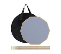 Drum Silencer Pads - Drumhead Da 12 Pollici Mute, SUONO OFF Practical | Borsa Portatile Con Bastone Per L'istruzione Studio Appartamento Camera Da Letto, Accessorio Per Batteria Tranquillo Per La Rout