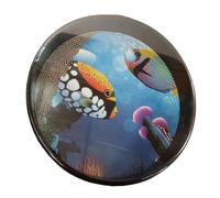 Drum Sound Sea - Top skin trasparente, tamburo per oceano comfort, giocattolo sonoro ritmico | Drum a onda di perline incorporato con un suono sonoro del mare morbido, strumento a percussione calmante