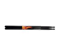 Drum Stick Bacchette Musicali Antiscivolo per Esercizi Batteria su Drum Pad - Punta Resistente Nero Per Batteristi