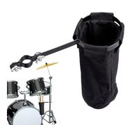 Drum Stick Bag, Percussion Stick Holder, Ampia Capacity Storage Pocket, Clamp-On Lockable Strap for Adults, Strumento Drumming, Field, Airplane, Marching, and Hockey Use