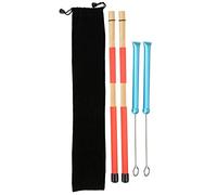 Drum Stick Brush Set, Retractable Metal Wire Jazz Drum Brush with 19 Beam Rods, Adjustable Steel Percussion Brushes for Drum Set and Jazz Performance, Includes Plush Carry Bag (spazzola per tamburo