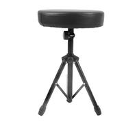 Drum Throne Sedile Imbottito Rotabile Pieghevole Sgabello Batteria Regolabile in Altezza Stabile Tre Gambe Professionale Durevole Multifunzione Set Accessori per Percussioni Pianoforte Tastiera Studio