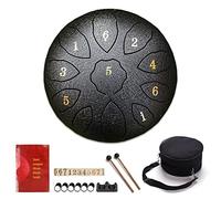 Drum Tongue Acciaio 11 Note 8 Pollici, Design Squisito In Scala, Borsa Da Viaggio Aggiornata, 2 Maglia, Pick Picks & Song Book Great Regalo For Adulti E Bambini (Color : Black)