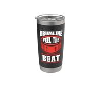Drumline Feel The Beat Suonatore di batteria Batterista Drumline Bicchiere termico in acciaio inox doppia parete