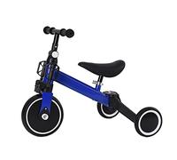 Drumm 3 in 1 triciclo bicicletta per bambini,Draisienne Bicicletta da equitazione Triciclo bambino evolutivo 1-4 anni,Manubrio regolabile,Sella regolabile,Girello,Regalo (Blu(3 en 1）)