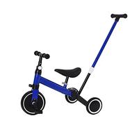 Drumm Triciclo 4 in 1 per bambini con maniglia di sterzo per 1 a 4 anni, triciclo bici per bambini, bici da traffico, bicicletta senza pedale, sedile regolabile