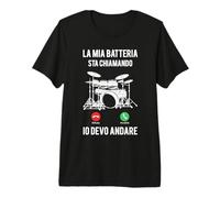 Drummer E Batterista Regali La Mia Batteria Maglietta Premium