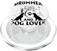 Drummer E Cane Amante Drumming Musicista Cani Drum Instrument PopSockets PopGrip per MagSafe