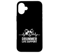 Drummer Life Support Batteria Heartbeat Rhythm Custodia per iPhone 16 Plus