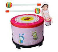 Drumming - Giocattolo educativo per bambini, giocattolo educativo a tamburo per il ritmo dei bambini, giocattolo musicale educativo divertente con in legno, per bambini piccoli