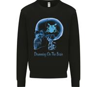 Drumming On The Brain Maglione Divertente Per Bambini Con Batterista