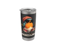 Drumming Robin Bird Costume con batteria e look fresco Bicchiere termico in acciaio inox doppia parete