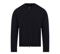 Drumohr - Fabric Stitch Zipper Knit Bomber Jacket - - Knitwear - Uomo - Blu - L