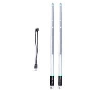 Drumstick a LED USB USB Light Up Assichi di tamburi 15 Glow che cambia il bagliore nelle bacchette scure per il tamburo di performance da palco set di tamburi elettronici polimero