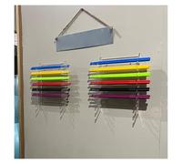 drumstick display holder 2 pezzi Trasparente Acrilico Porta bacchette per 10 paia di bacchette, Universale Organizzatore per bacchette, Montaggio a parete