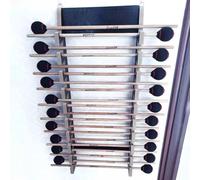 drumstick display holder Espositore per bacchette, espositore per montaggio a parete, espositore per bacchette da collezione per 10 paia di bacchette, montaggio a parete o in piedi, espositore in acri