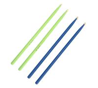 Drumstick in Legno, Tamburi Jazz Design Innovativo 2 Paia 5 a Dimensioni Comode per le Prestazioni del Palcoscenico (1 paio di blu scuro 1 paio verdi)
