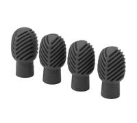 Drumstick Silicone Pratica Silenziosa Punta Estensibile per la Pratica del Tamburo Multifunzionale per Strumenti Musicali in Legno, 4pcs (GRAY)