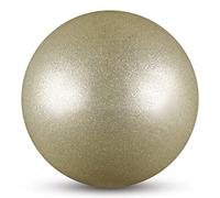 DRUNA Palla da Ginnastica Ritmica Metallizzata + Glitter in PVC 15 cm 300 gr, Argento