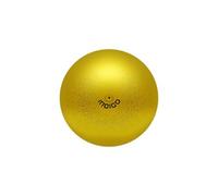 DRUNA Palla per Ginnastica Ritmica Metallizzata + Glitter in PVC, 17 cm, 300 g - Attrezzo da Ginnastica, Palla da Esercizio (Oro)